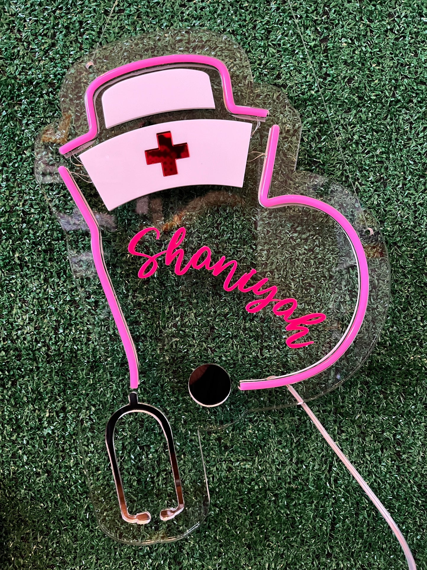 Nurse Neon Light Sign SVG FILE