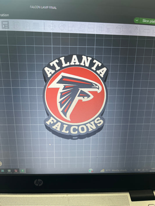 Falcon Lamp Base 3D file 3MF