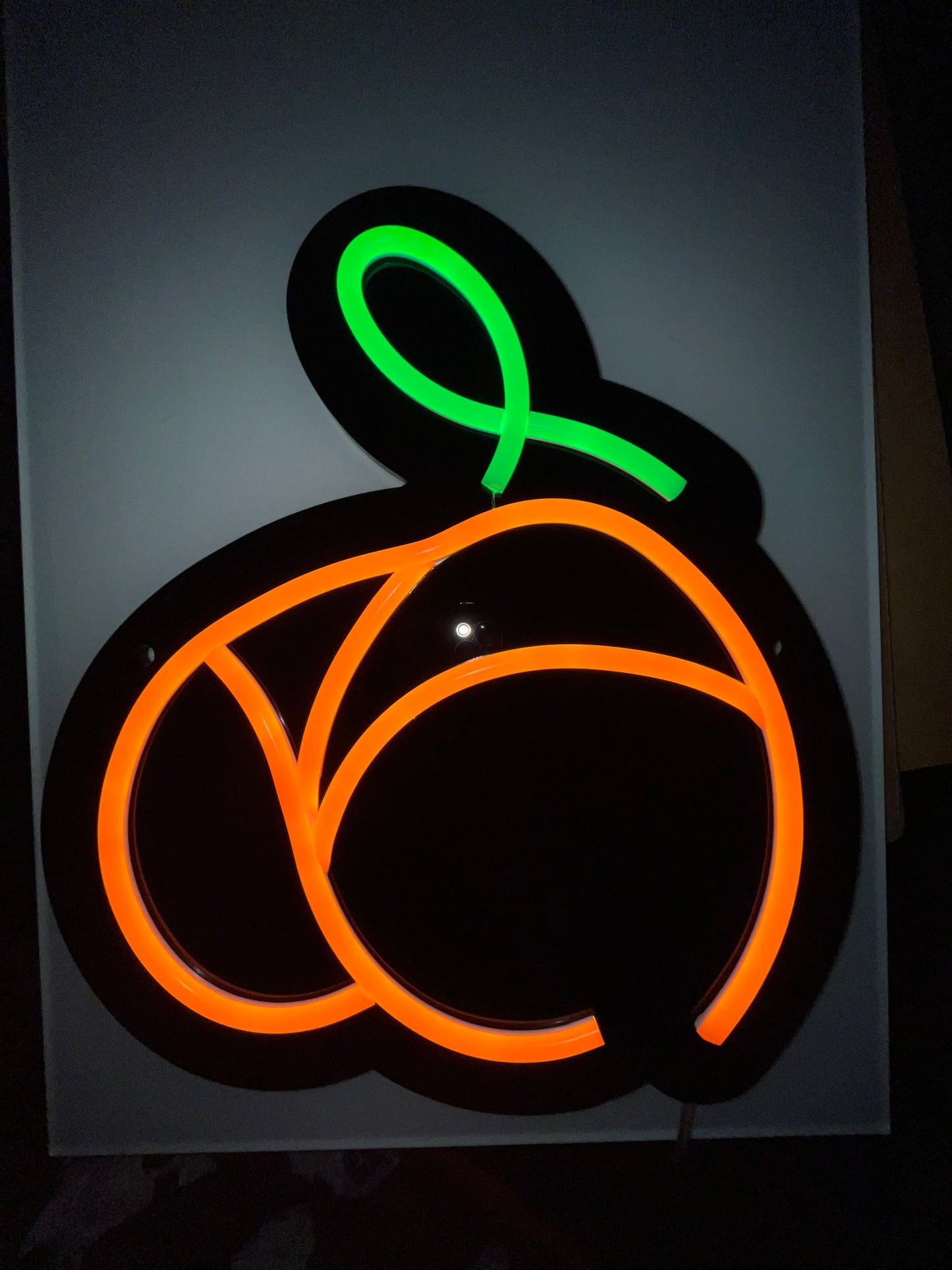 Peach Neon Light Sign SVG FILE
