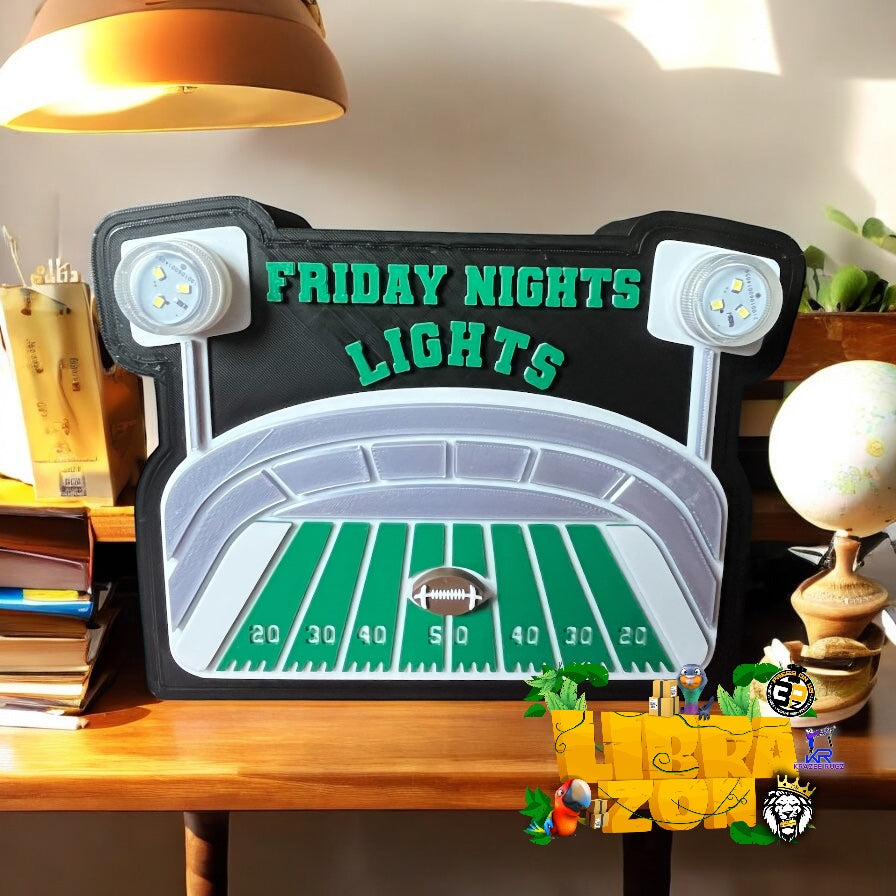Football stadium night light Bank 3D file 3MF