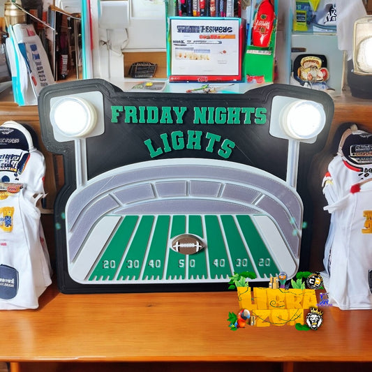 Football stadium night light Bank 3D file 3MF