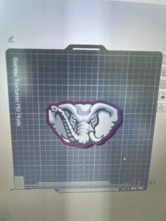 AL Elephant Lamp Base 3D file 3MF