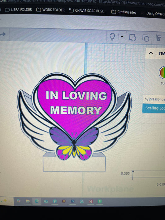 Memorial Lamp Base 3D file 3MF