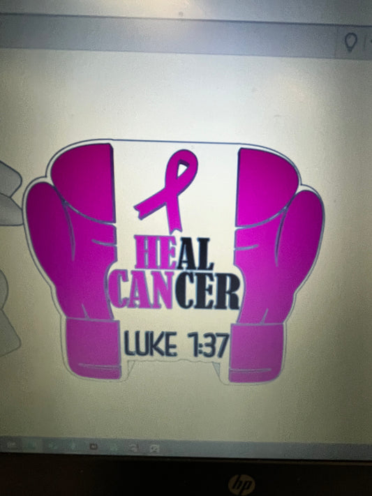 HEAL CANCER Lamp Base 3D file 3MF