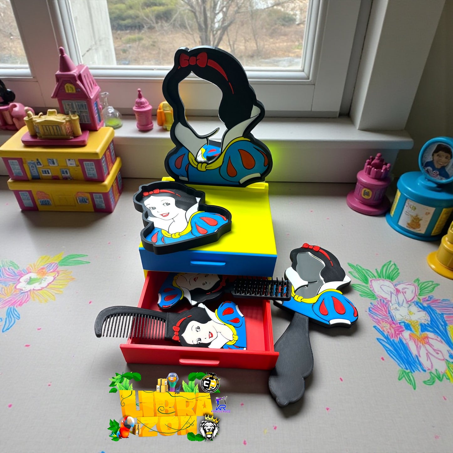 Snow woman Vanity Set (Laser needed)